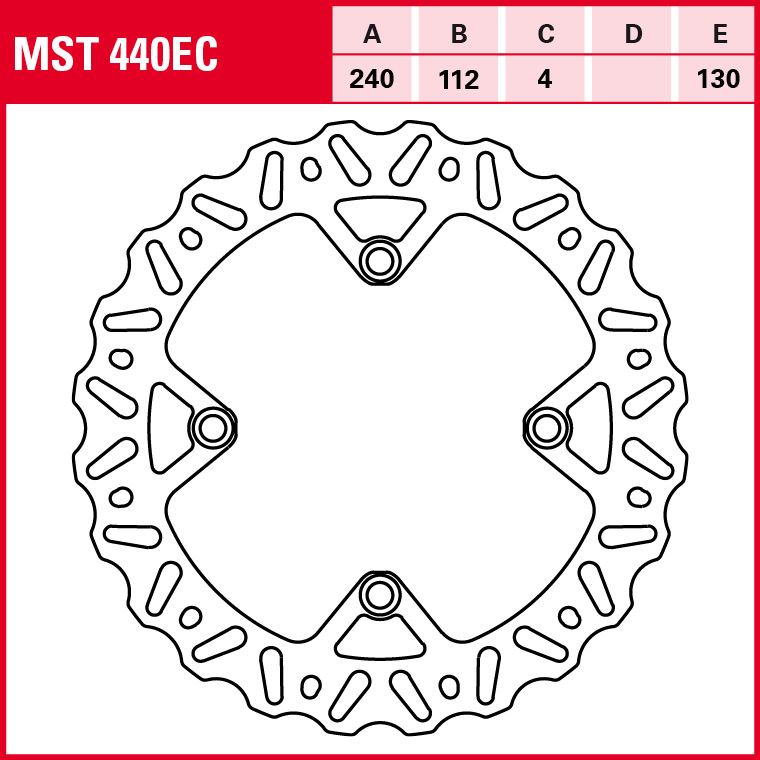 TRW brake disc Offroad fixed MST440EC