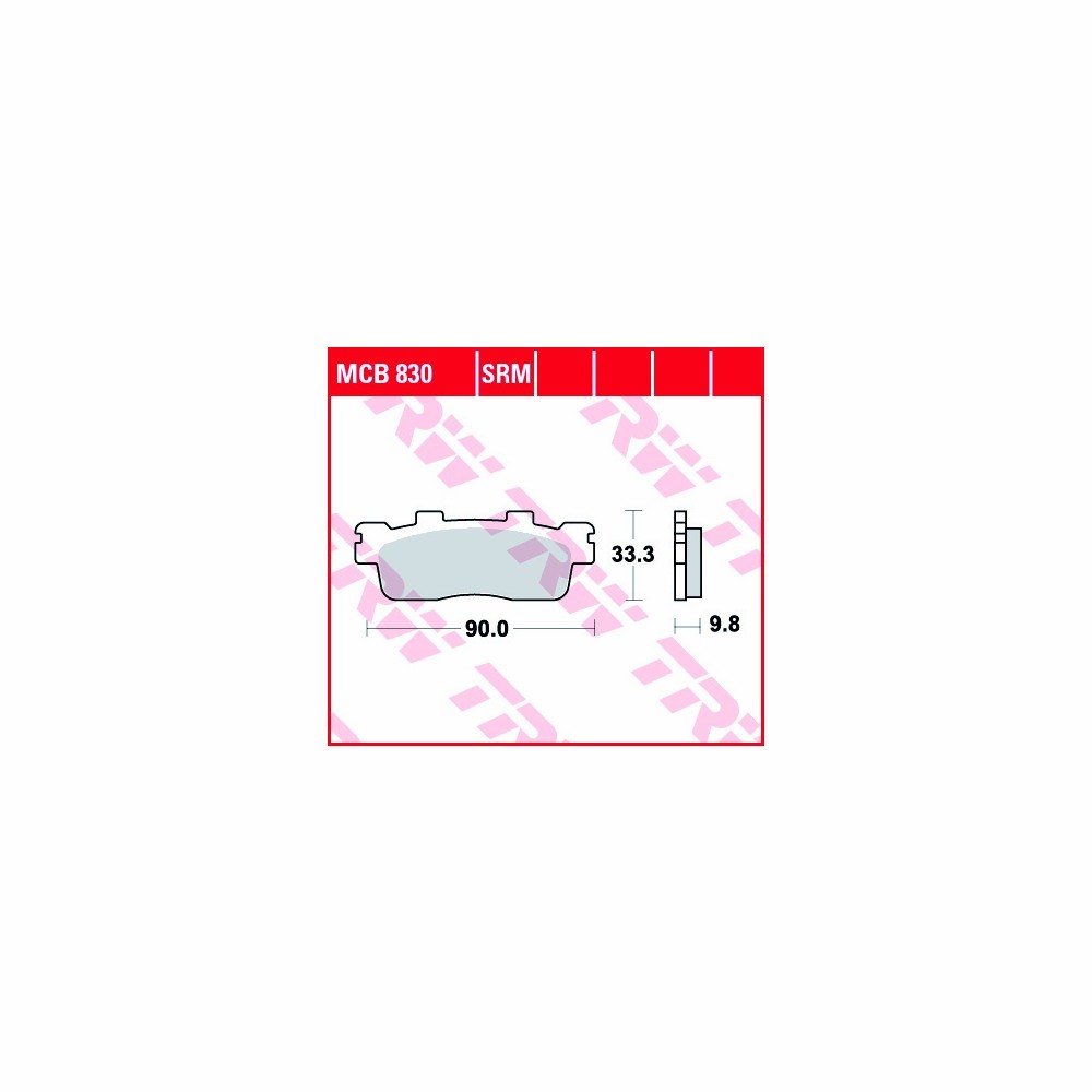TRW Allround brake pad Set MCB830