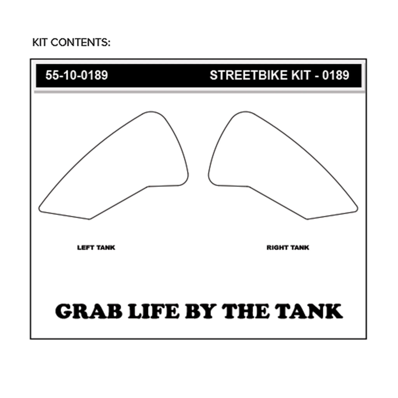 Stompgrip Tank Pad schwarz, Volcano, Streetbike Tank Kit für, African Twin 1100 Adventure Sport, 2021-2026