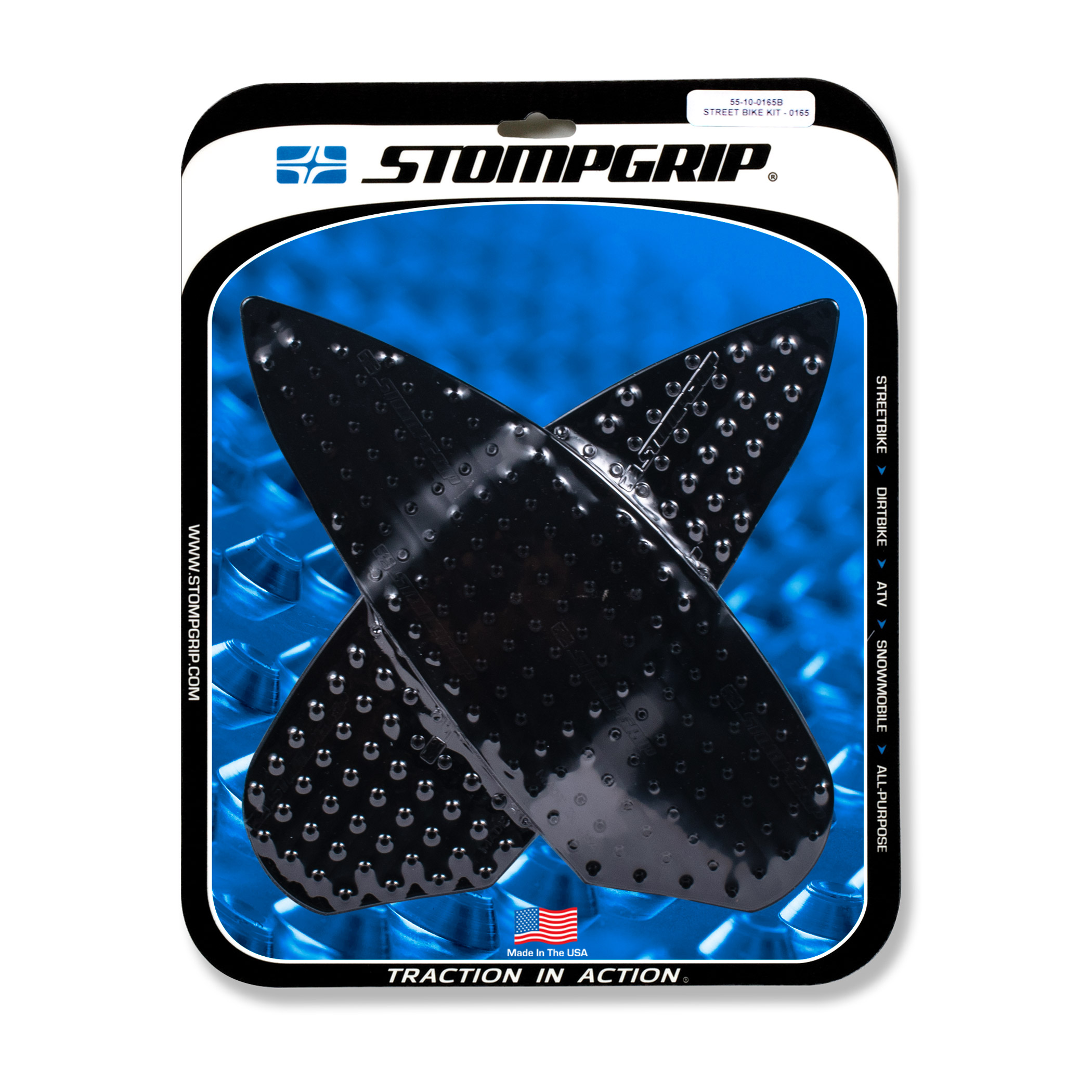 Stompgrip Traction Pads black, for BMW M1000R, 2023-2025, M1000RR, S1000R, 2021-2025, S1000RR, 2020-2025