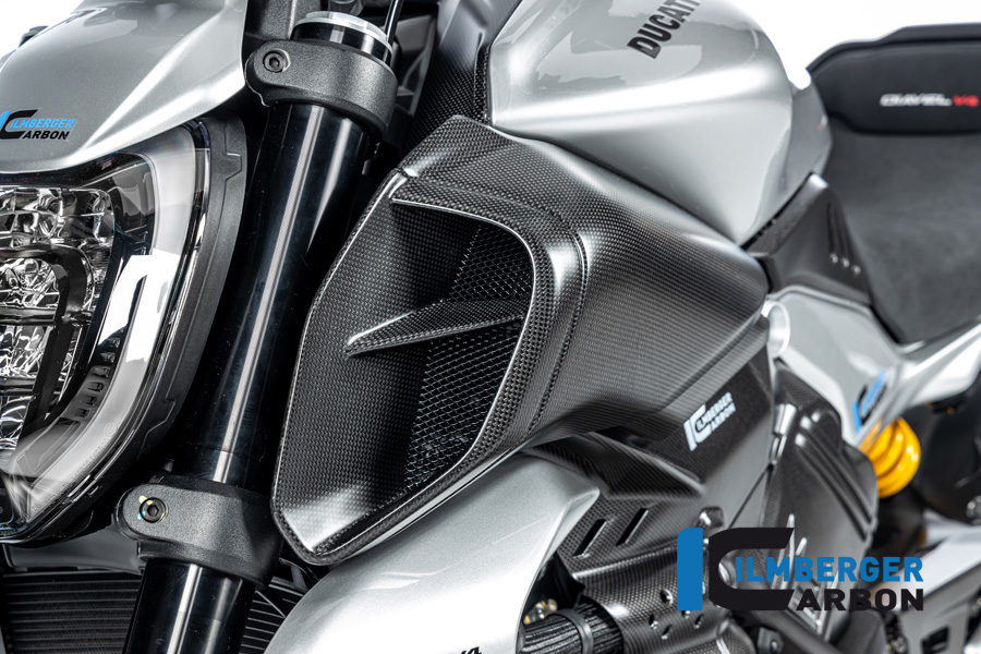 Ilmberger Carbon Air Duct Intake Fairing left side L/S, matte, Ducati Diavel V4, 2023-