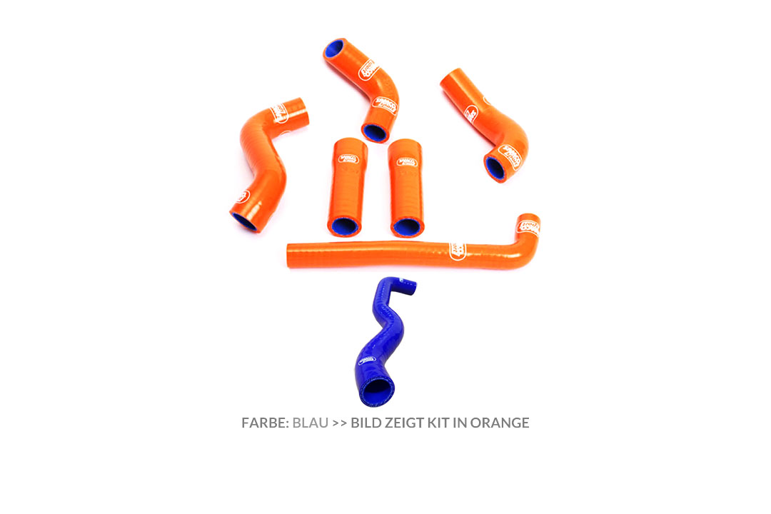 SAMCO SPORT Silicone Hose Kit blue for KTM 450 EXC / 525 EXC Model Year 2004-2007