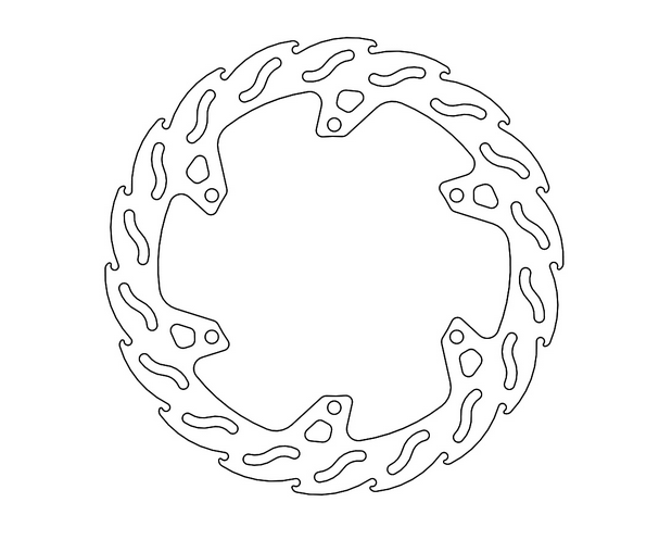 alpha Technik brake disc Omega-Design ABD33, front for Yamaha MT125, YZF-R 125
