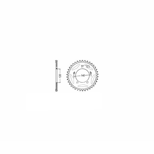 rear sprocket Steel, 41 Teeth, Pitch 530