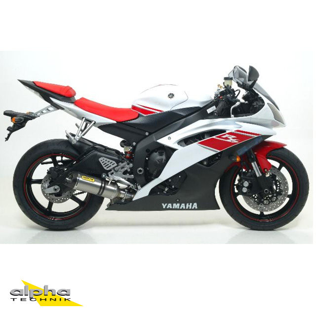 ARROW THUNDER Exhaust for YZF-R6 RJ11/RJ15 2006-2016, Titanium (For ARROW Header)