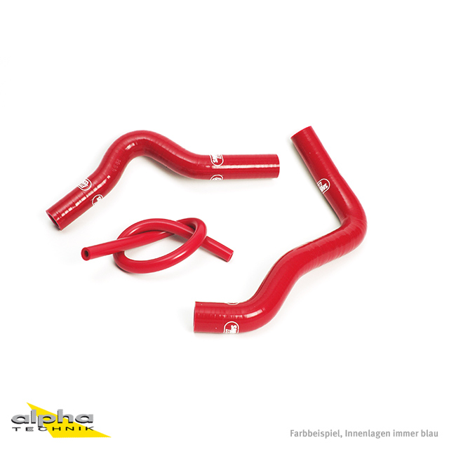 SAMCO SPORT Silicone Hose Kit Red for Suzuki RM85 Model Year 2002-2022