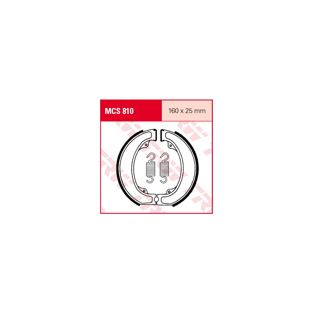TRW LUCAS brake shoes set MCS810