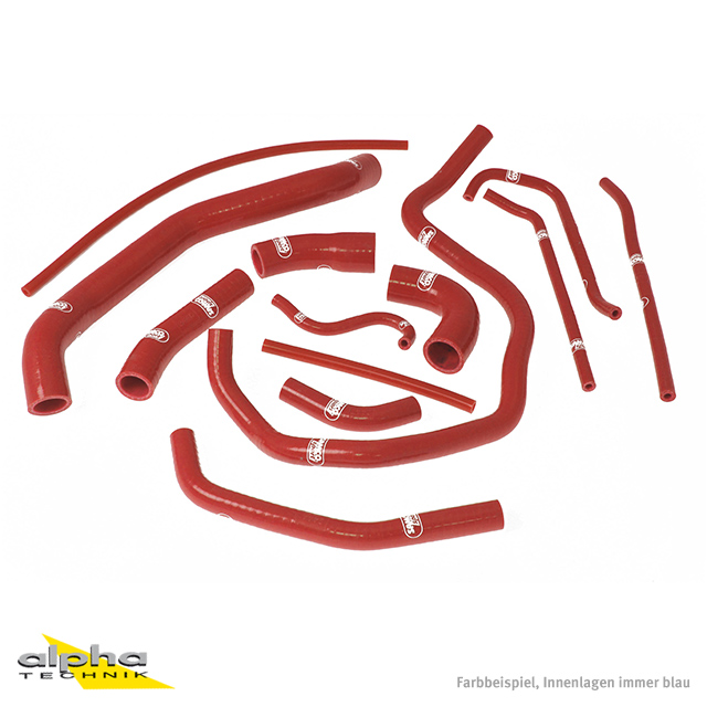 SAMCO SPORT Silicone Hose Kit Red for Yamaha YZF1000R1 Model Year 2002-2003