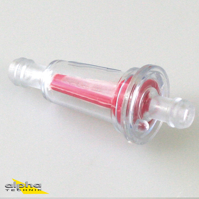 Small plastic fuel filter