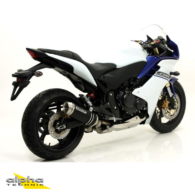 ARROW DARK THUNDER Black Aluminium Exhaust for Honda CB600F / CBR600F 2007-2013