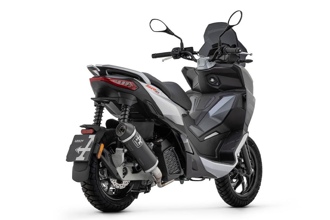 ARROW DARK URBAN Exhaust for Aprilia SR125 GT / SR200 GT Model Year 2022-