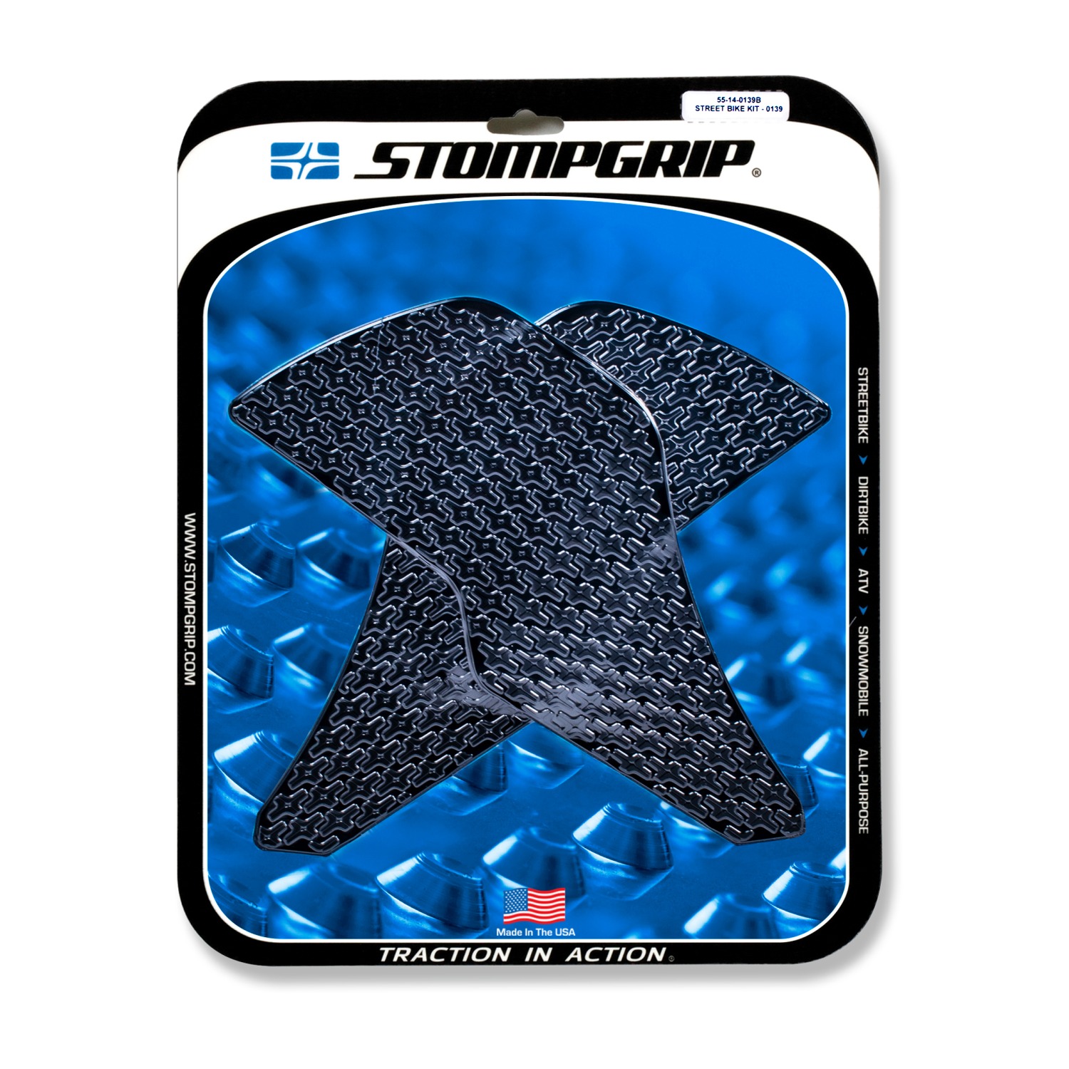 Stompgrip Traction Pads black, for Honda MSX125, 2017-2018
