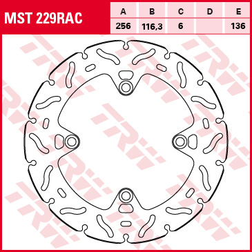 TRW brake disc Sporty Fixed MST229RAC