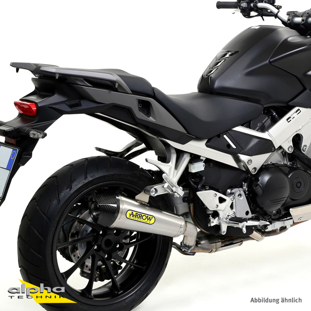 ARROW X-KONE Exhaust for Honda NC700 / NC750 / Integra 2012-2018, Stainless Steel (Only with ARROW Header Pipe)