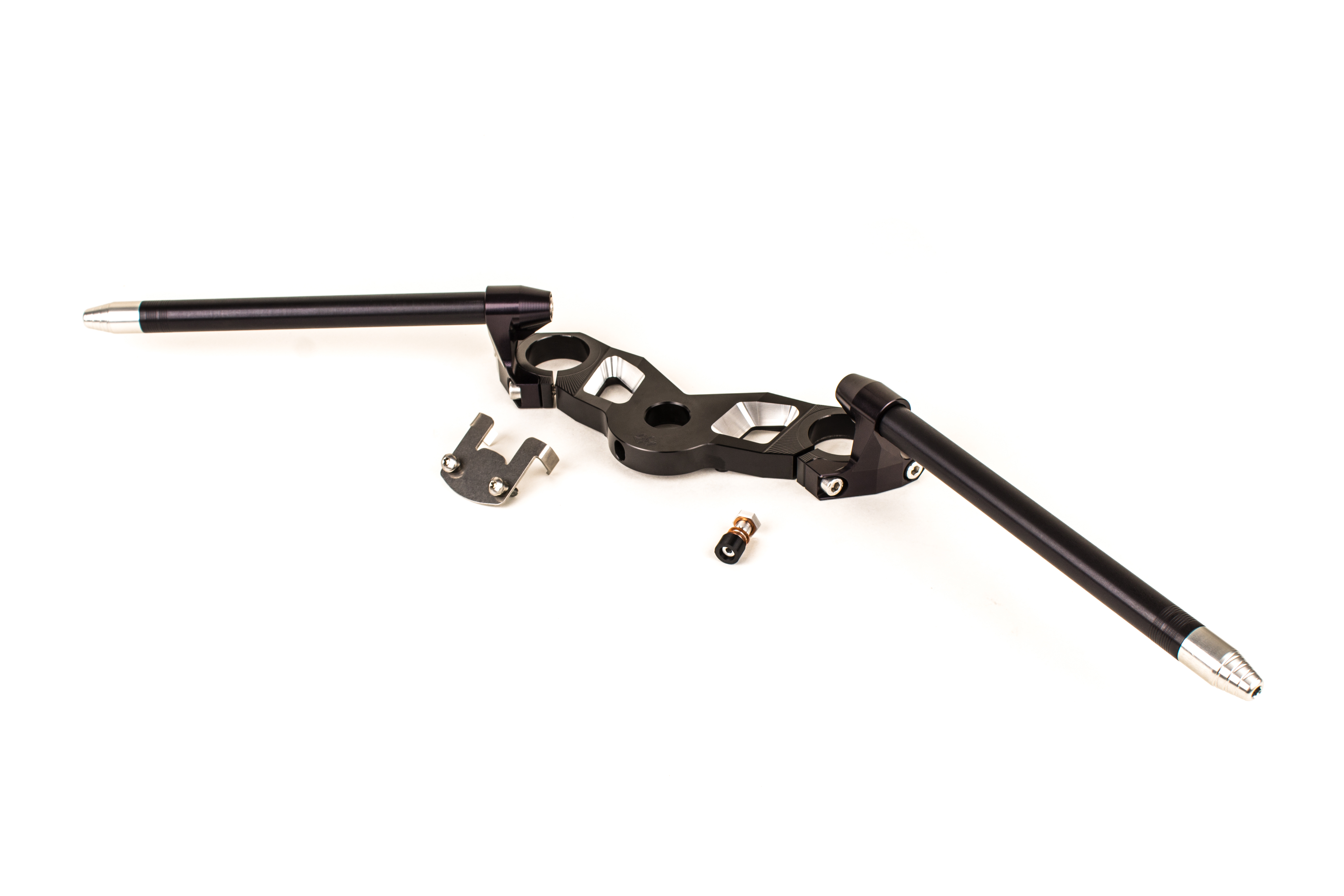 Gilles Tooling top triple clamp with Outrigger, for BMW R nineT Racer, 2017-2020