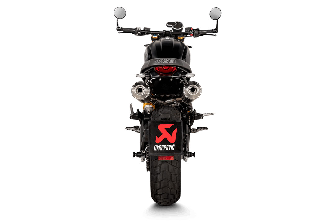 Akrapovic Slip-On Line (Titanium) for Ducati Scrambler 1100 from model year 2021-