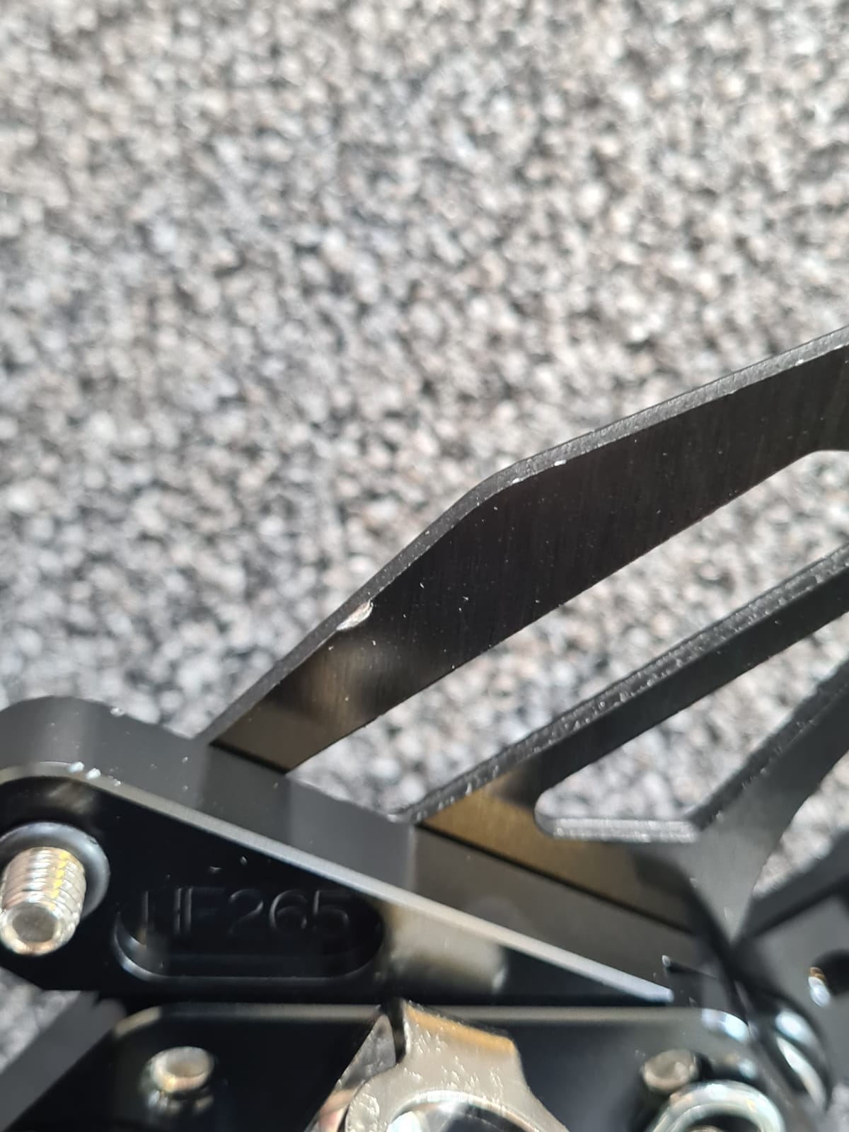 >TRACK< Rearset system black Yamaha YZF-R6 RJ15 2006-16 ABE