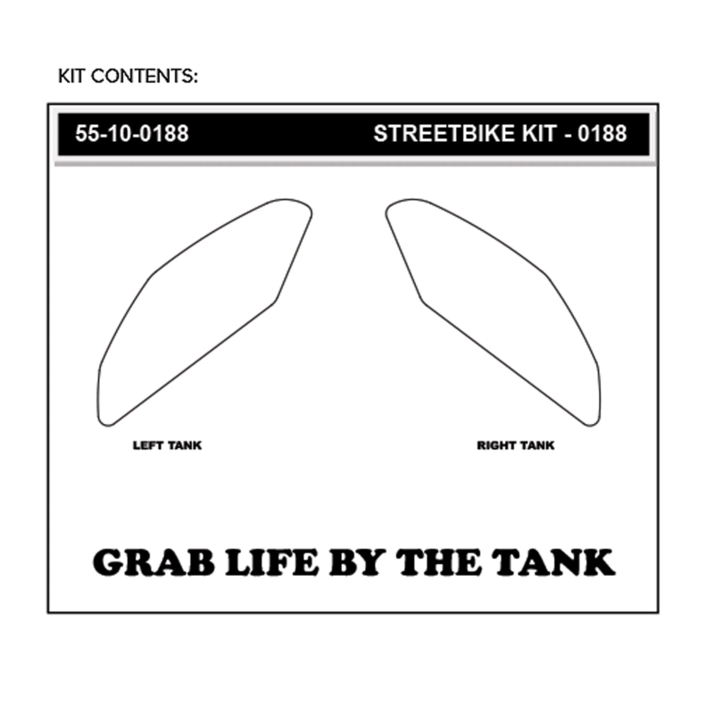 Stompgrip Tank Pad schwarz, Volcano, Streetbike Tank Kit für, GSX-S1000 (GT), 2022-2026