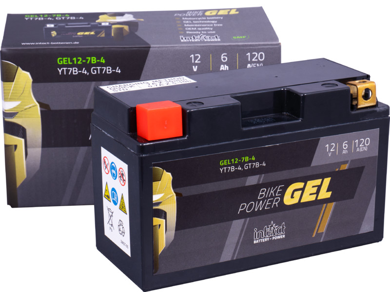 Intact GEL Battery YT7B-4 / GT7B-4