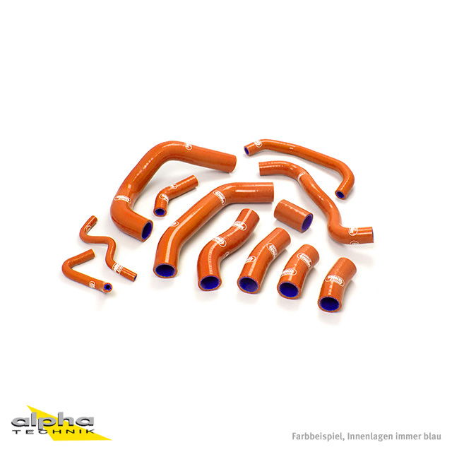SAMCO SPORT Silicone Hose Kit orange for Honda CBR1000RR Model Year 2004-2005