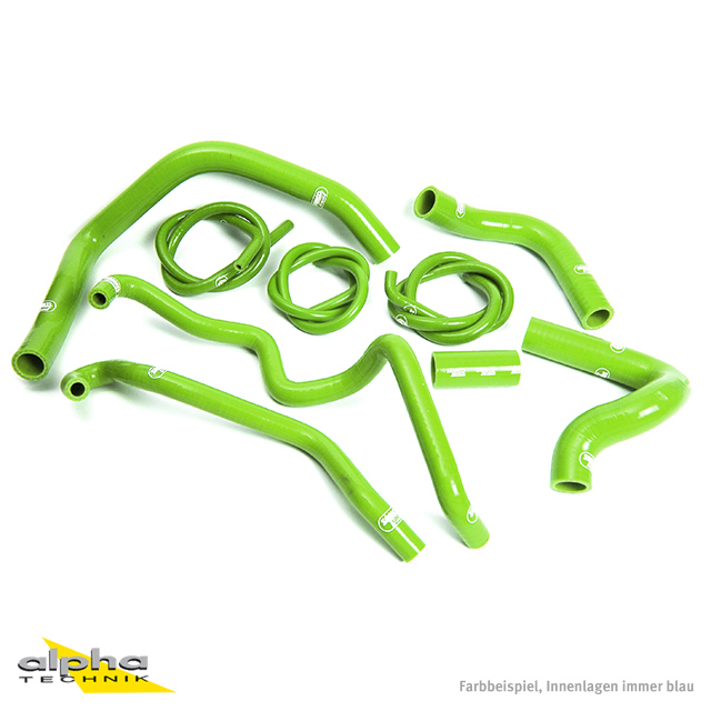 SAMCO SPORT Silicone Hose Kit green for Kawasaki ZX10R Model Year 2004-2005