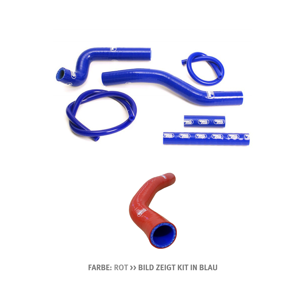 SAMCO SPORT Red Silicone Hose Kit for Suzuki RM125 2-Stroke Model Year 2001-2012