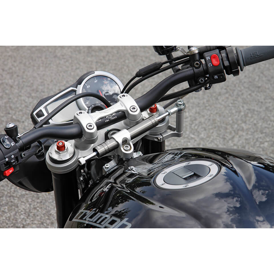 LSL Steering Damper Kit with Component Certificate for Triumph Street Triple 675/R, Speed Triple 765/R, 2013-
