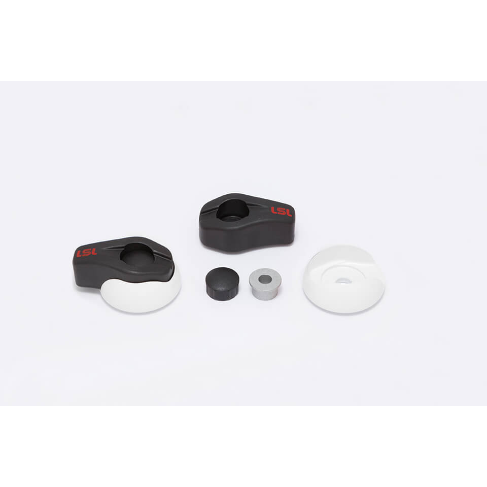 LSL Crash Pad Classic heads, white, pair