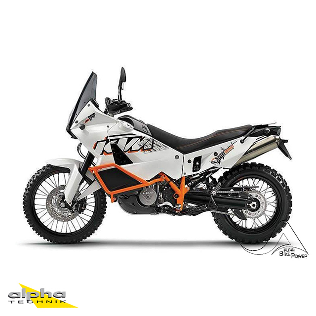 Stompgrip clear, Volcano, for BMW F800GT (2013-2018), R1200GS (2013-2016); KTM 950 LC8 Adventure (2003-2006), 990 LC8 Adventure (2006-2013)
