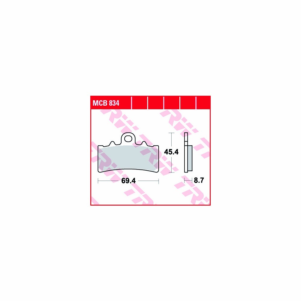 TRW brake pad set Allround MCB834 front