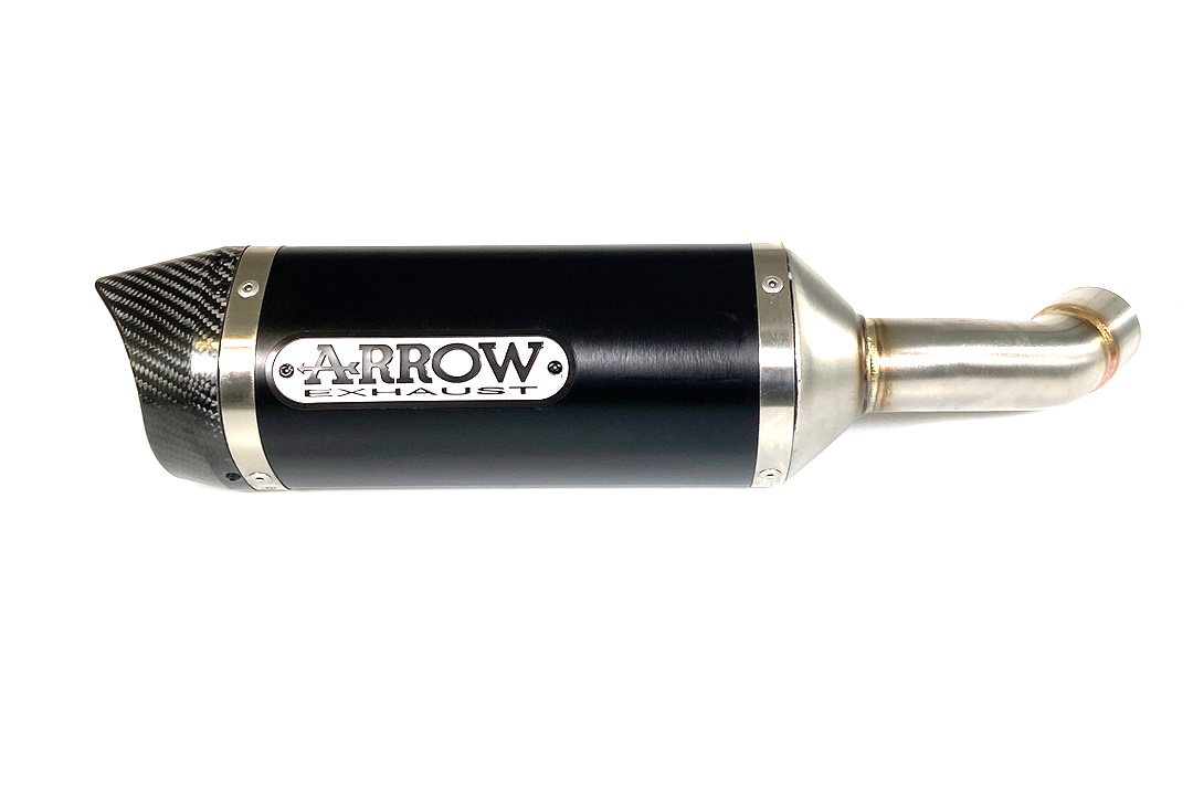 ARROW DARK THUNDER Exhaust for Yamaha MT-03 / YZF-R3 2015-, Black Aluminium