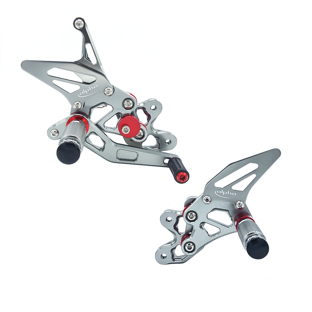 >TRACK< footrestenanlage, Titanium Finish, Suzuki GSX-R600 2006-10 ABE