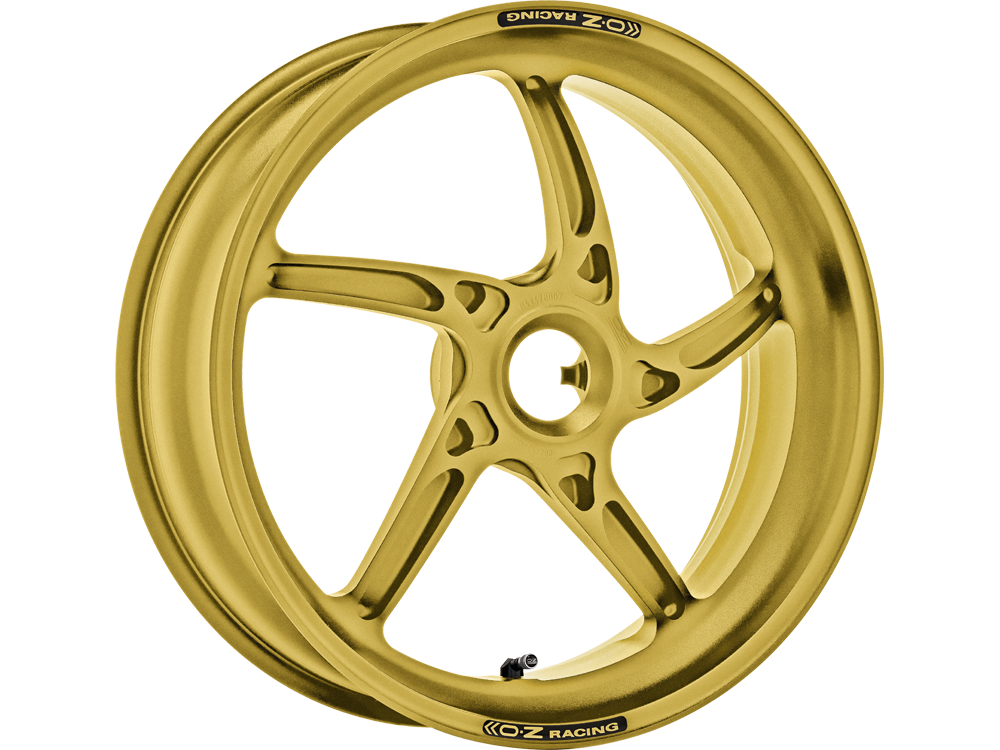 OZ Piega R Aluminium Wheel Set in Matte Gold for Ducati Panigale V4(S) 2018-2024, 1199 Panigale 2012-2014, 1299 Panigale 2015-2018, Streetfighter V4(S) 2020-2022