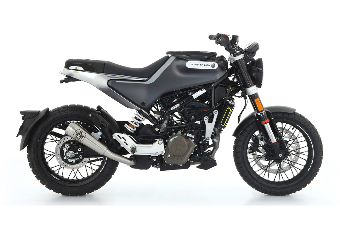 ARROW PRO RACE Exhaust for Husqvarna Svartpilen 125 2021-, Stainless Steel