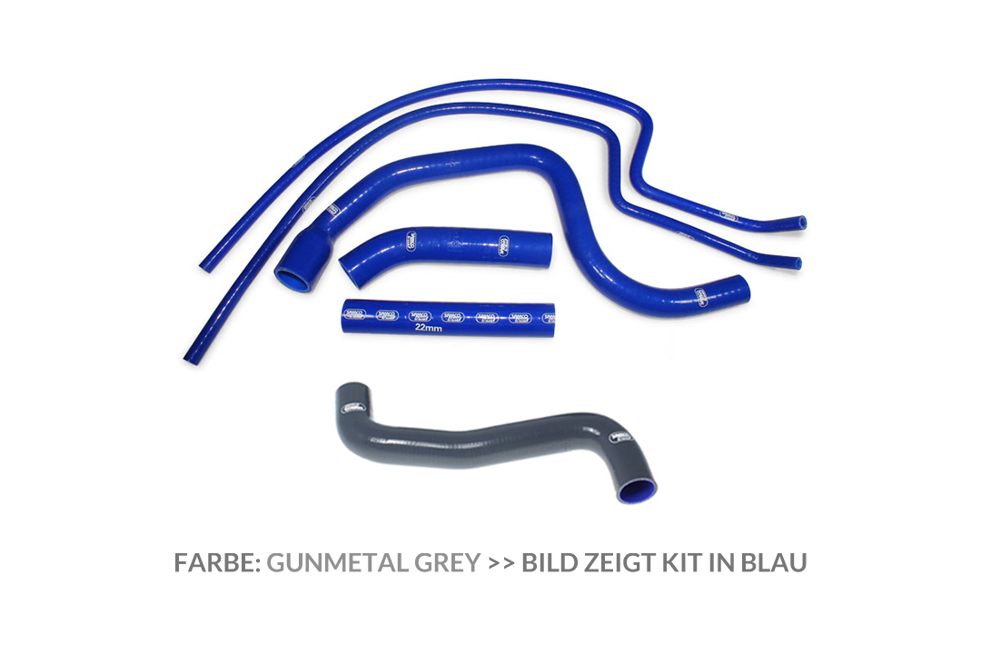 SAMCO SPORT Silicone Hose Kit gunmetal grey for Triumph Speed Triple 1050i Model Year 2011-2015