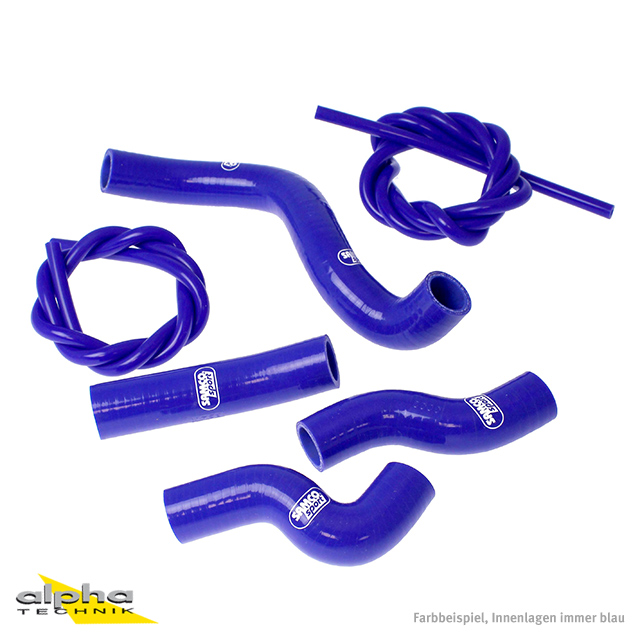SAMCO SPORT Silicone Hose Kit Blue for Kawasaki Z750 Z750R Model Year 2007-2012