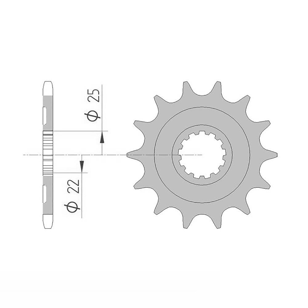 Front Sprocket, 14 Teeth, 520 Pitch