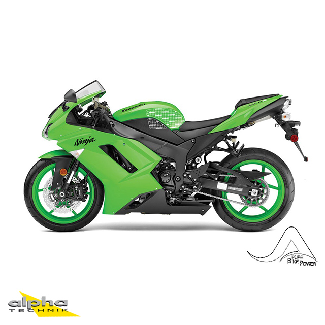 Stompgrip clear, Volcano, for Kawasaki ZX6R Ninja, 2007-2008