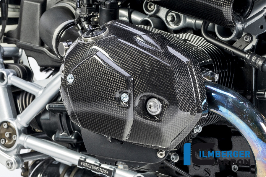 Ilmberger Carbon valve cover right side R/S, glossy, BMW R nineT 2014-2017, R nineT Racer, Scrambler, Urban GS 2016-