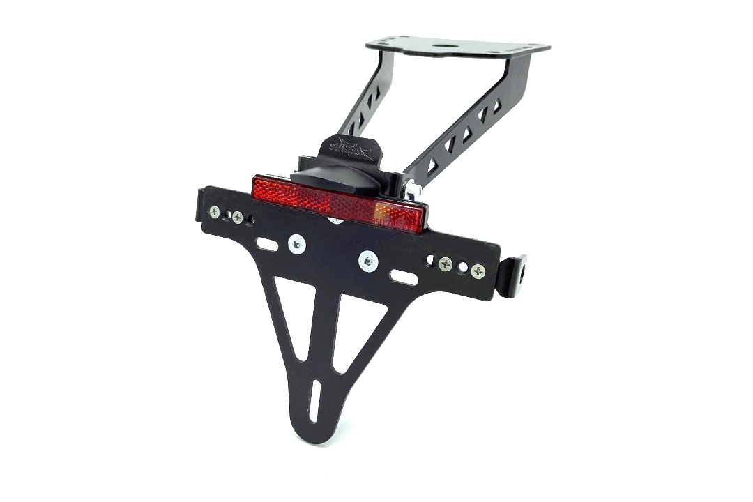alpha Technik Number Plate Holder for Kawasaki Z900RS Cafe, Type ZR900C / ZR900K / ZR902A, from model year 2018-