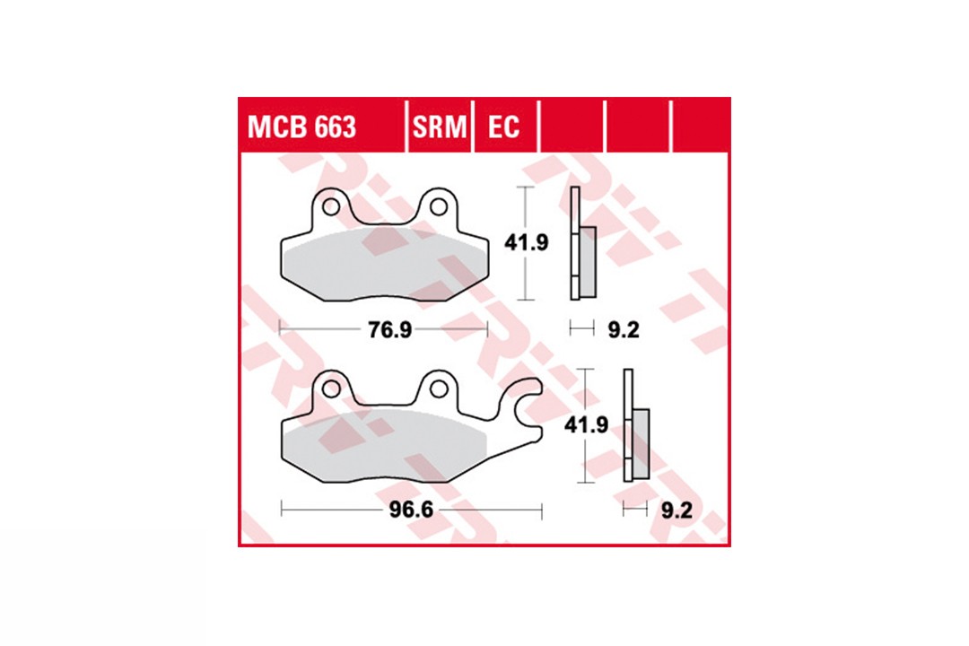 TRW brake pad pad set MCB663EC