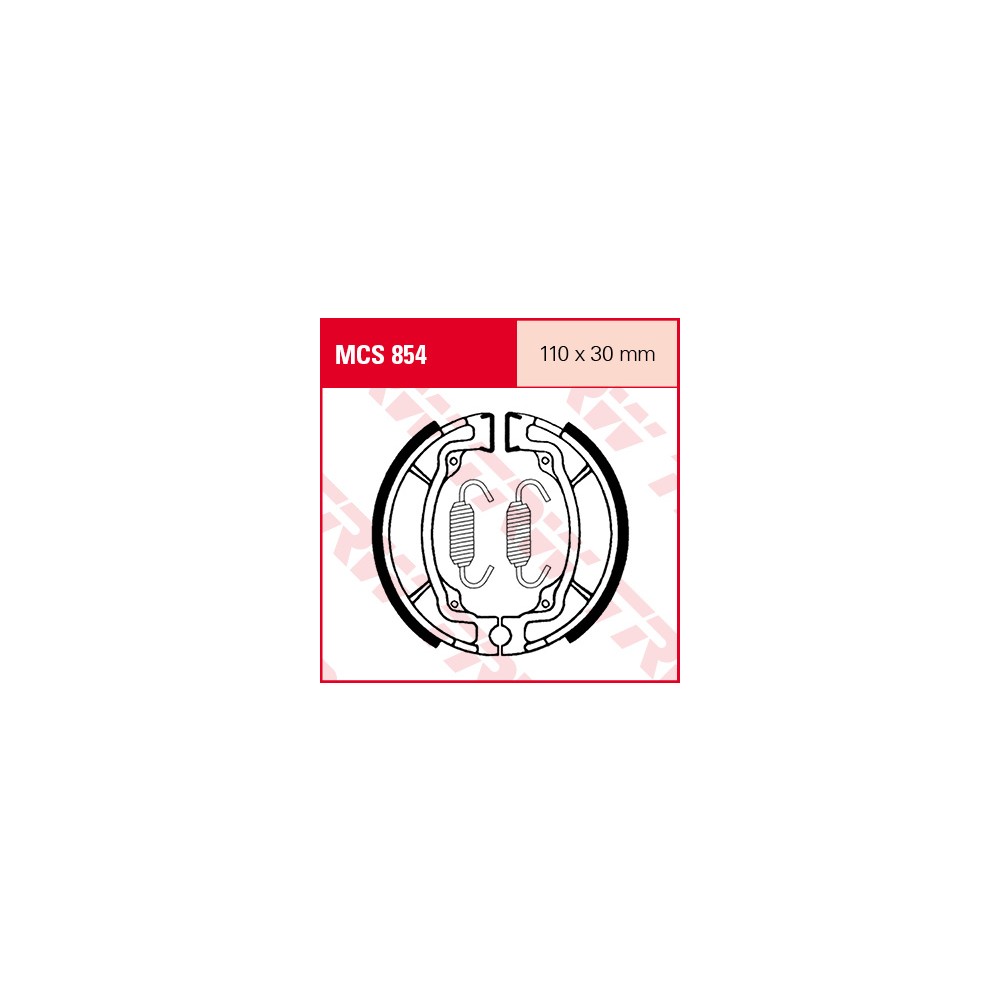 TRW LUCAS brake shoes set MCS854
