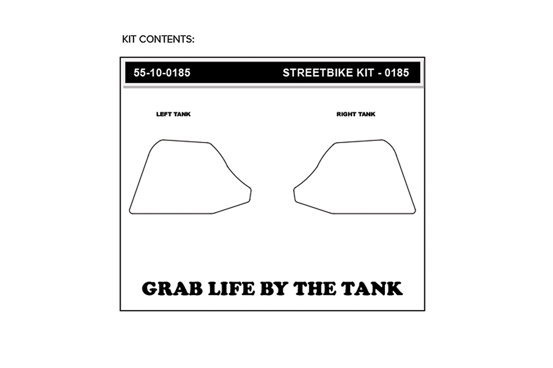 Stompgrip fuel tank Pad, clear, Icon, Streetbike fuel tank Kit - fuel tank Sides, for Ducati Multistrada V4/S/Sport 2022
