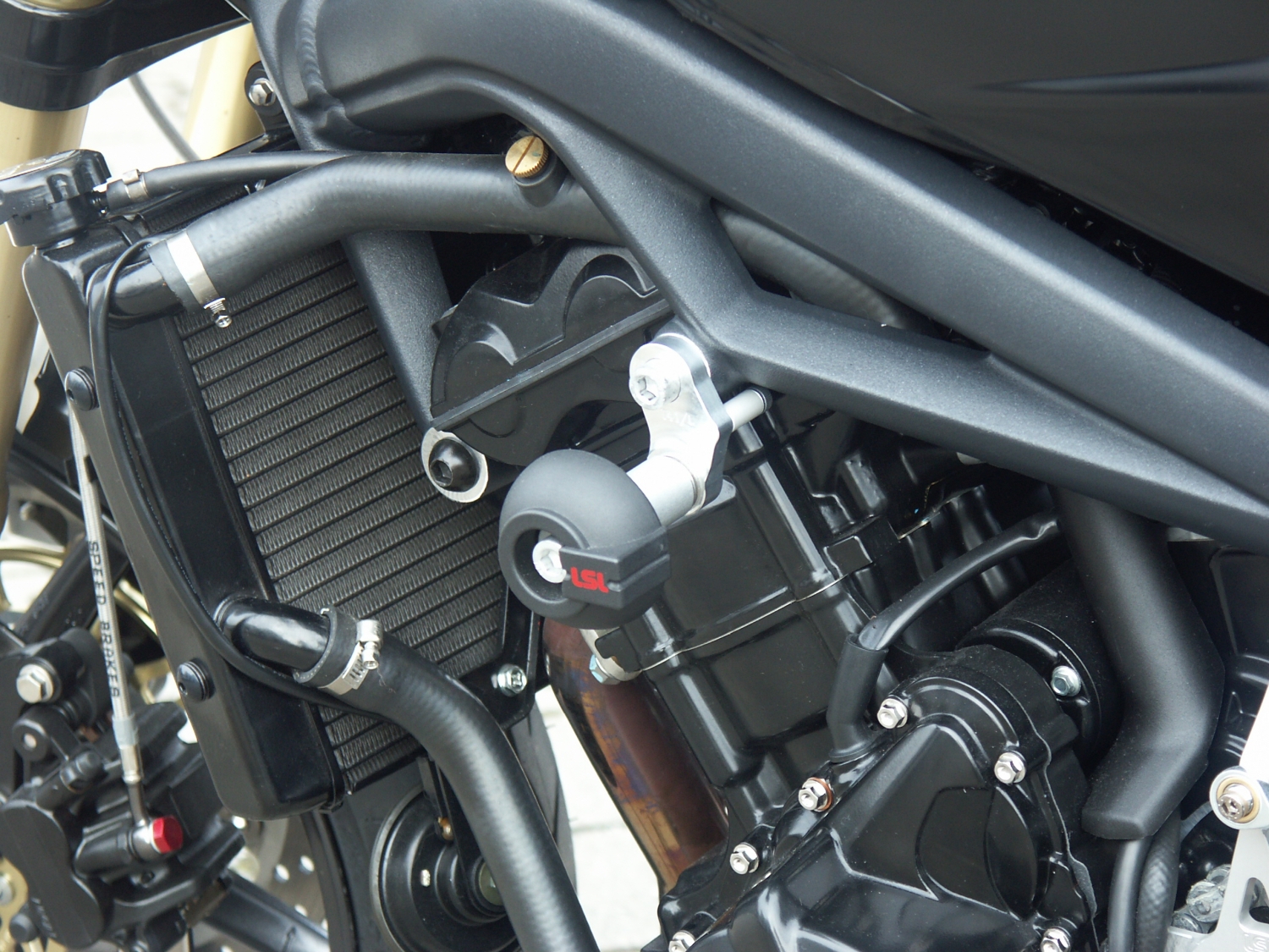 LSL Crash Pad Mounting Kit for Triumph Street Triple 675, -2012