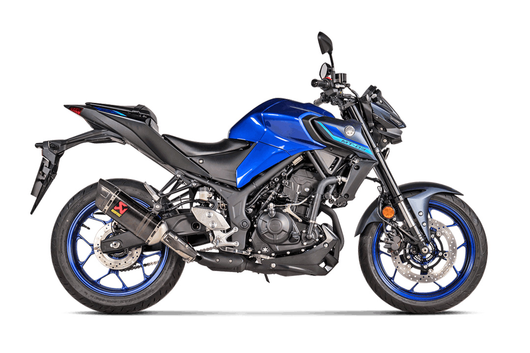 Akrapovic Slip-On Line (Carbon) for Yamaha MT-03 and R3 from model year 2022-