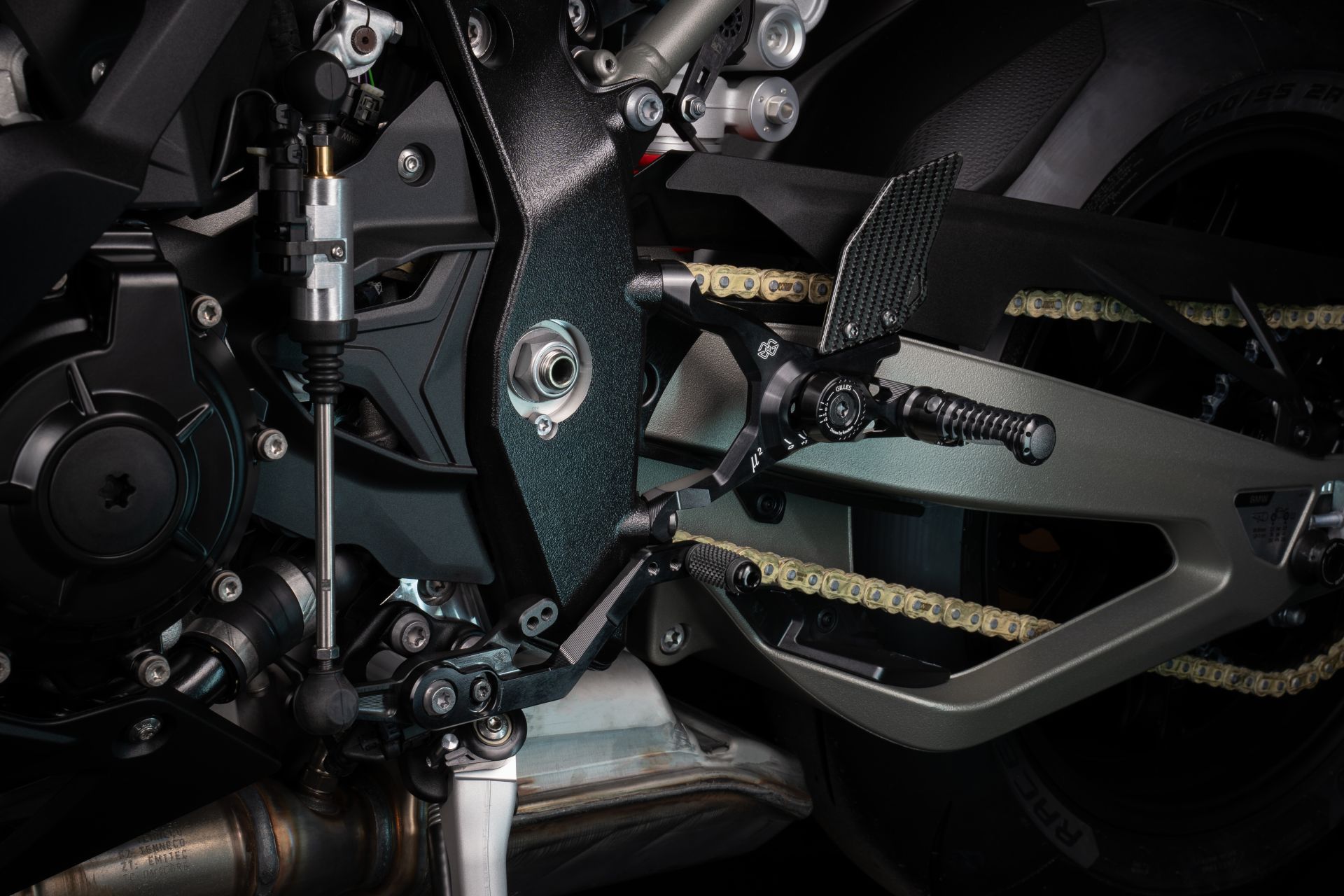 GILLES MUE2 footrest Rearset System BMW M 1000 RR, S1000 RR, 2025-
