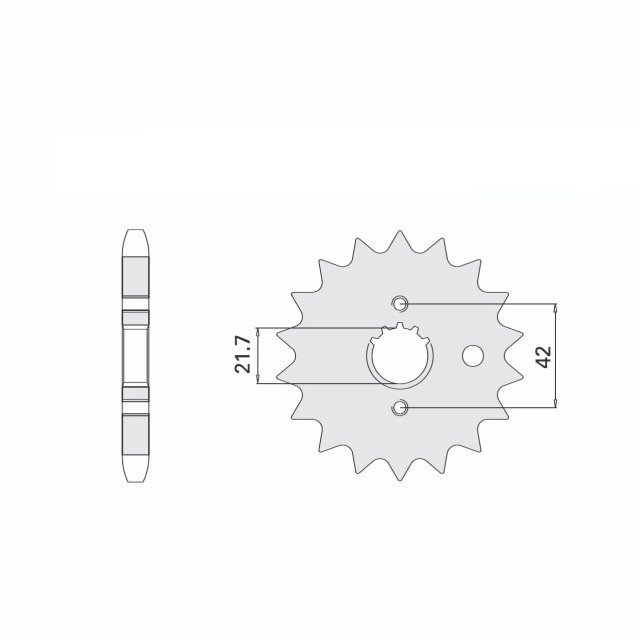 Front Sprocket, 16 Teeth, Pitch 530