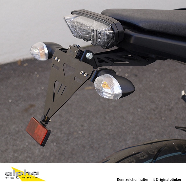 alpha Technik number plate holder for Yamaha MT09/ABS; Type RN29; Model year 2013-2016
