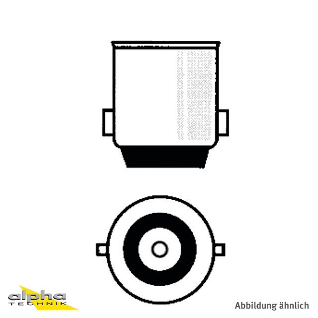 12V 21W BAU15s bal Bulb, Yellow