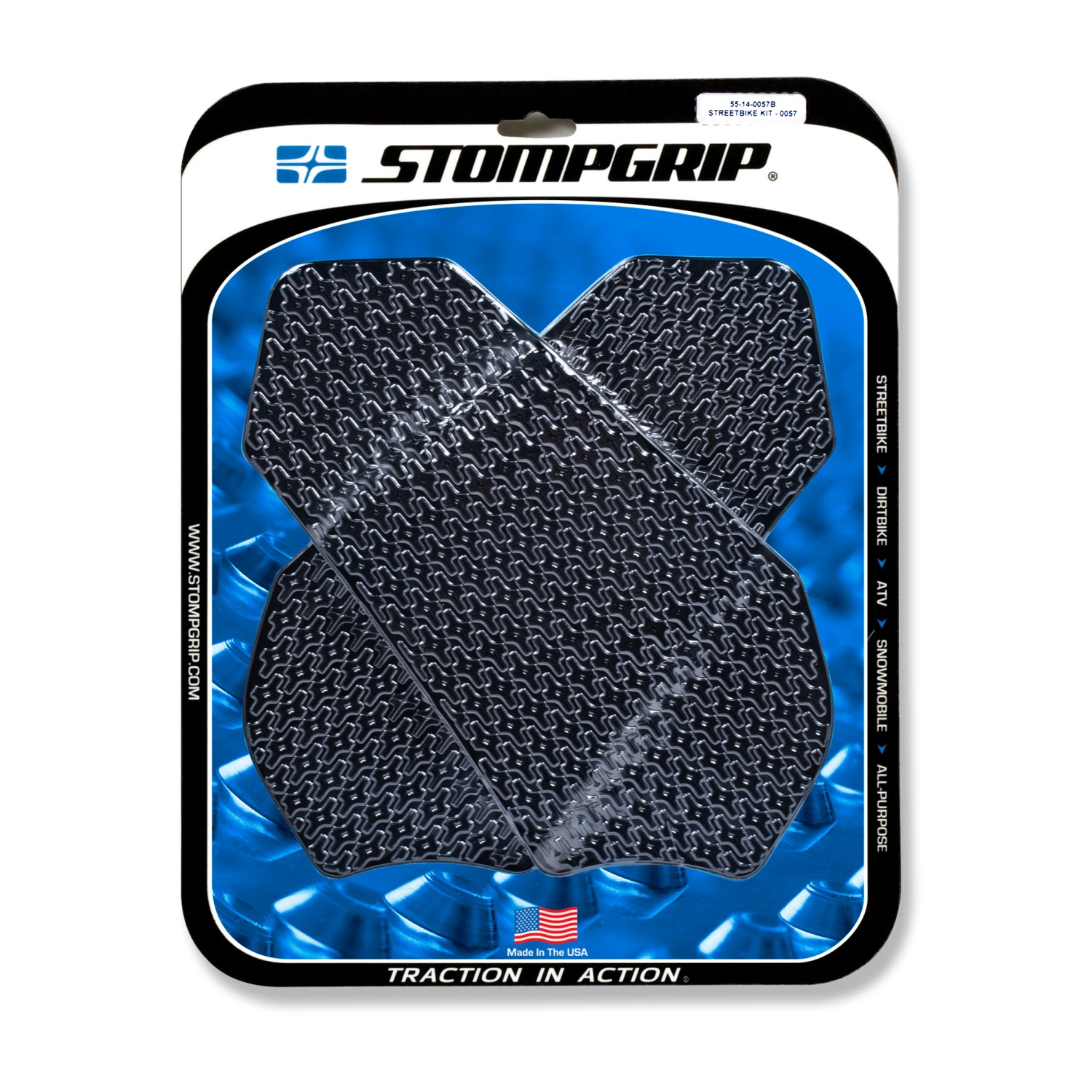 Stompgrip Traction Pads black, for Suzuki GSXR600, 750, 2011-2025